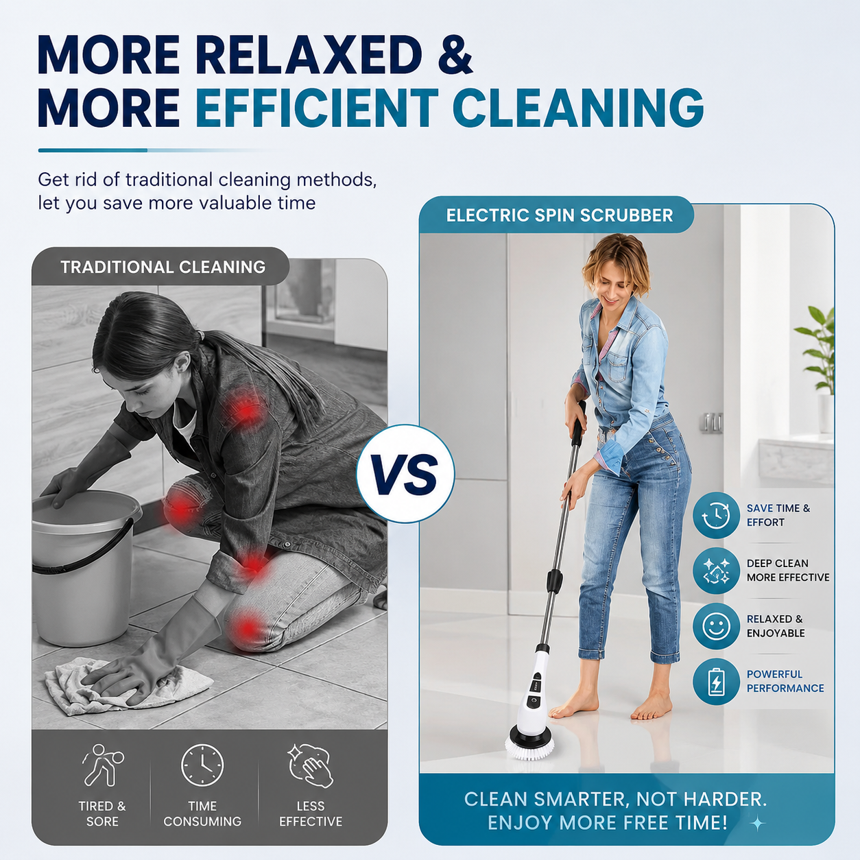 SpinScrub™ Spin Pro | Cordless 9-in-1 Electric Power Brush